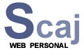 Logo con las iniciales de Jorge Alejandro Cantero Soto con la S en grande y debajo pone web personal